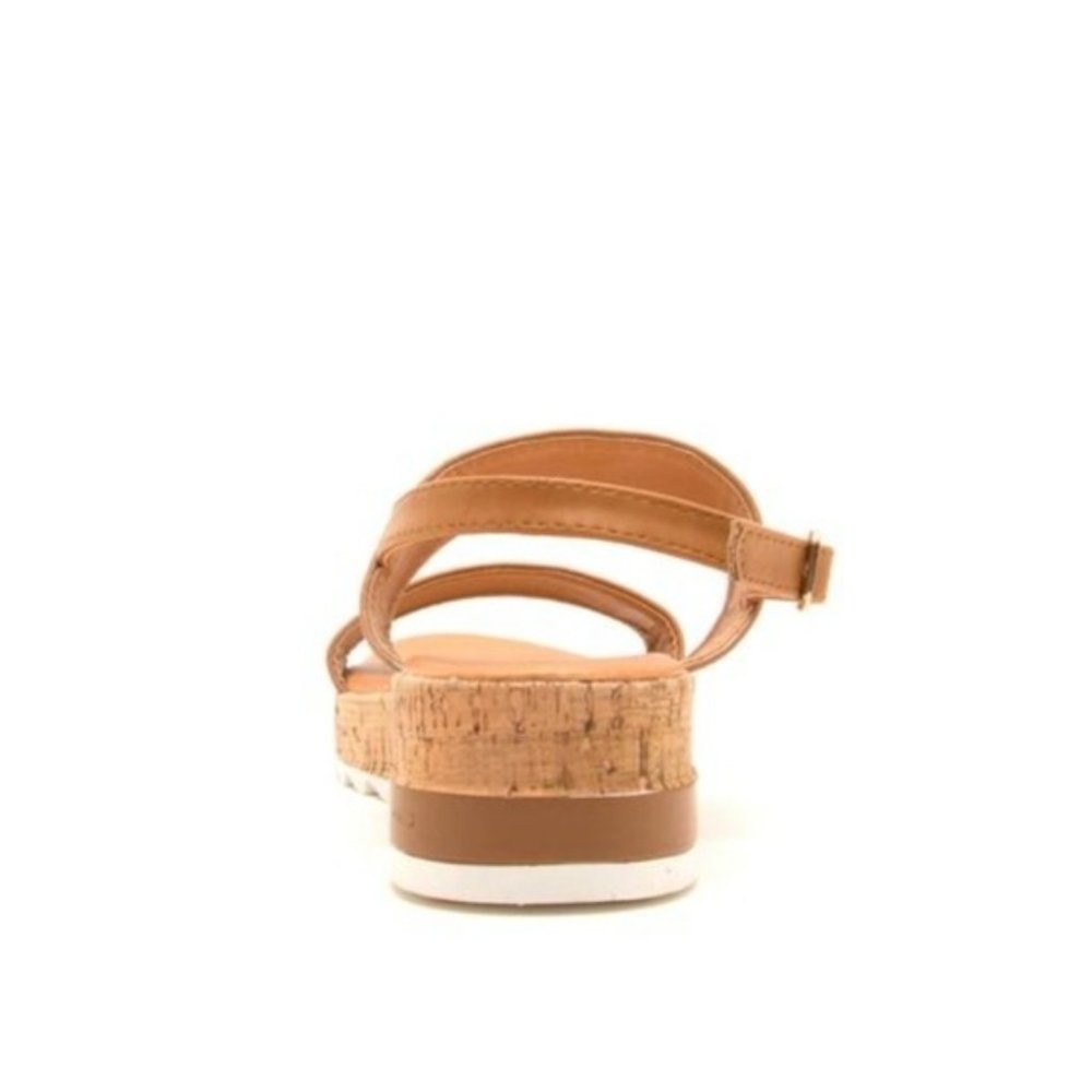 Caramel Platform Espadrille Flatform Sandals - Picture 7 of 8